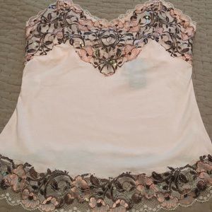 Express lace embroidered cami